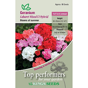 Geranium Cabaret Mixed F2 Hybrid